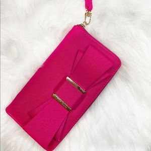 Betsey Johnson Pink Zip-Around Wallet